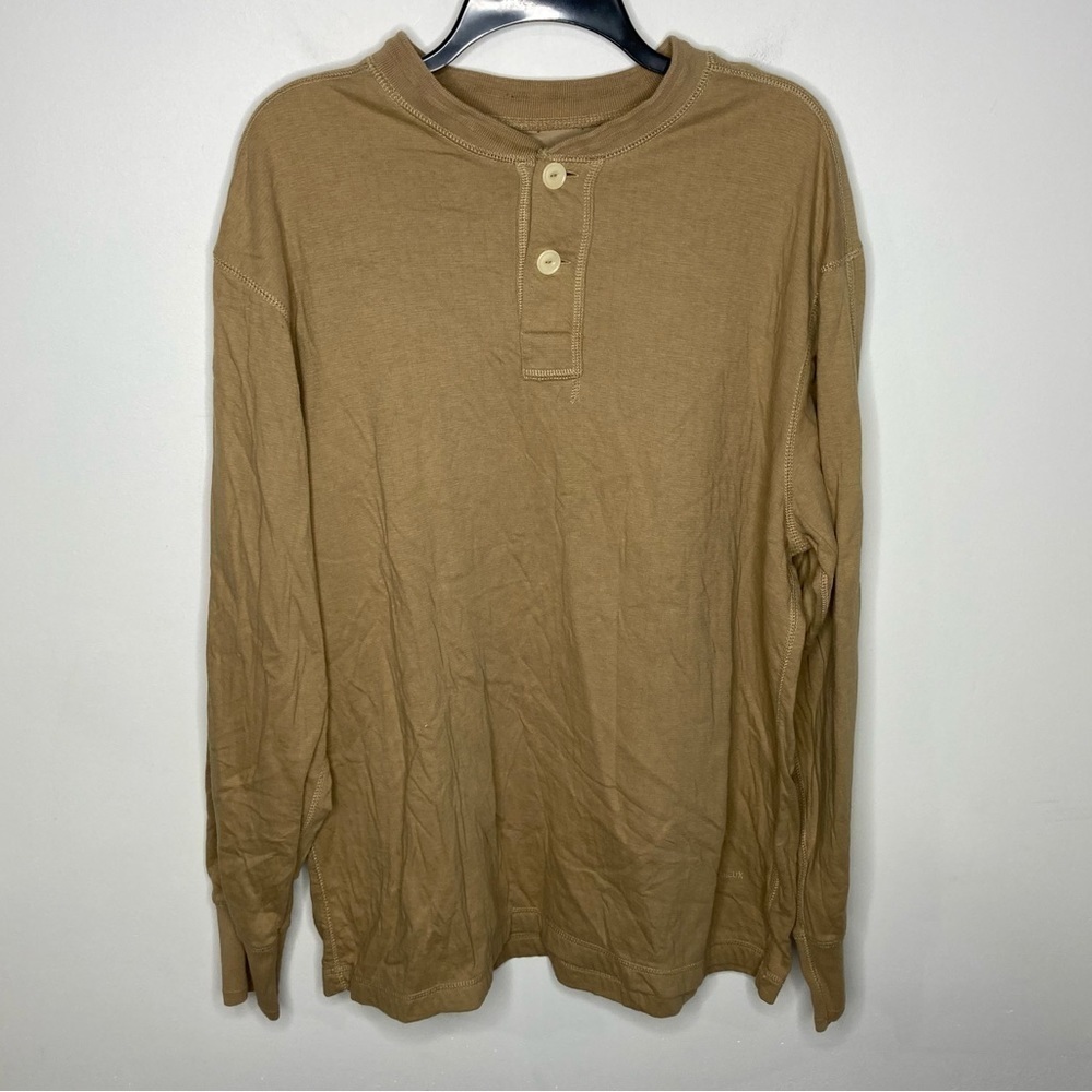 Daniel Cremieux‎ 2 button Henley top size large